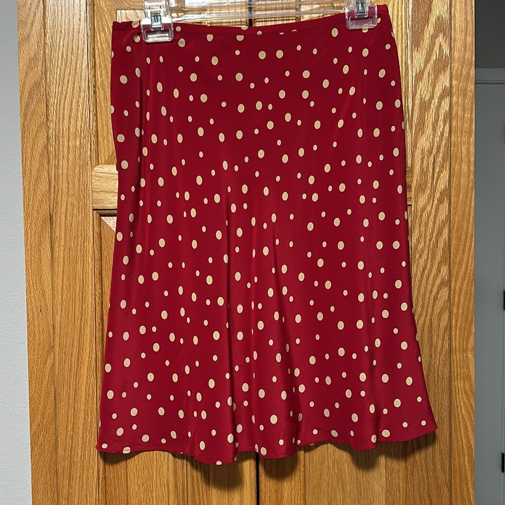 Amanda Smith petites pure silk skirt fully lined with silk size 8P - Picture 2 of 6